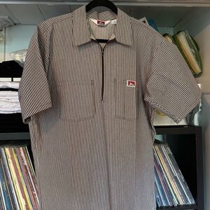 Men's Striped Brown and White Ben Davis